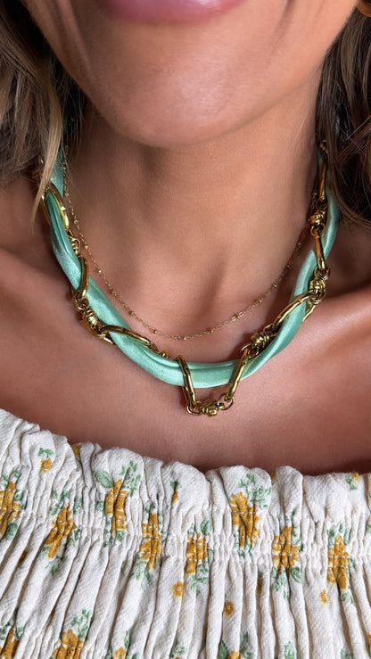 Treasure Jewels: Don't Get it Twisted Green Collar