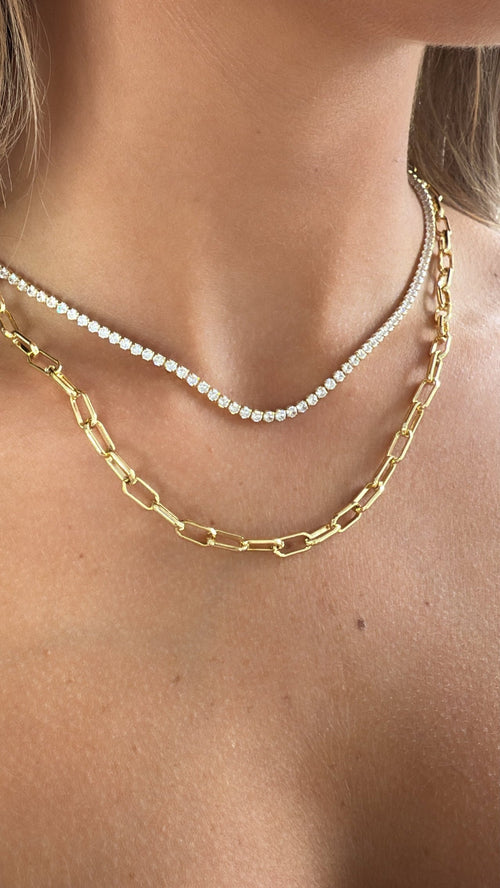 Treasure Jewels: Rhinestone layers necklace