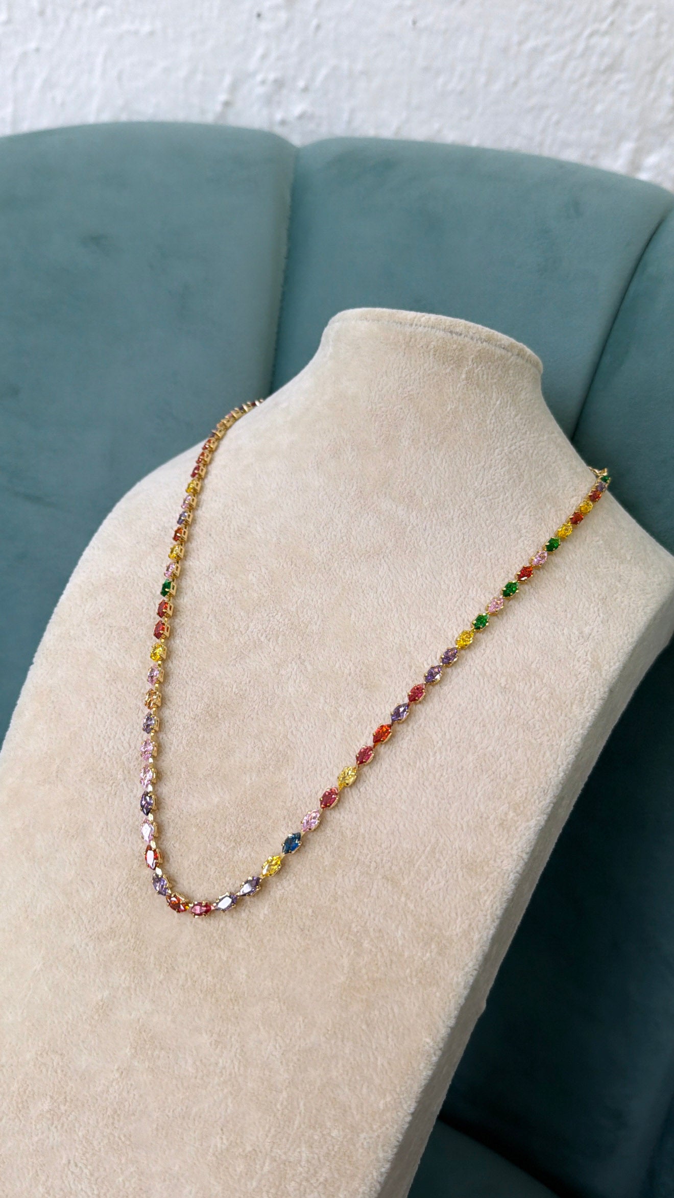 Treasure Jewels: Multi Infinity Rainbow Necklace