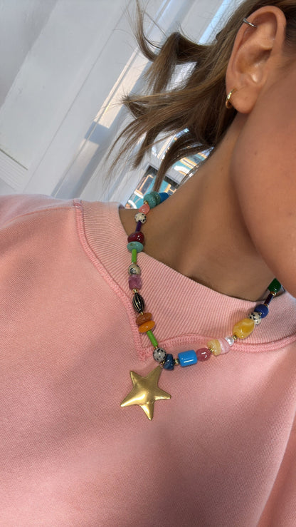 Star Glow Necklace, Lime