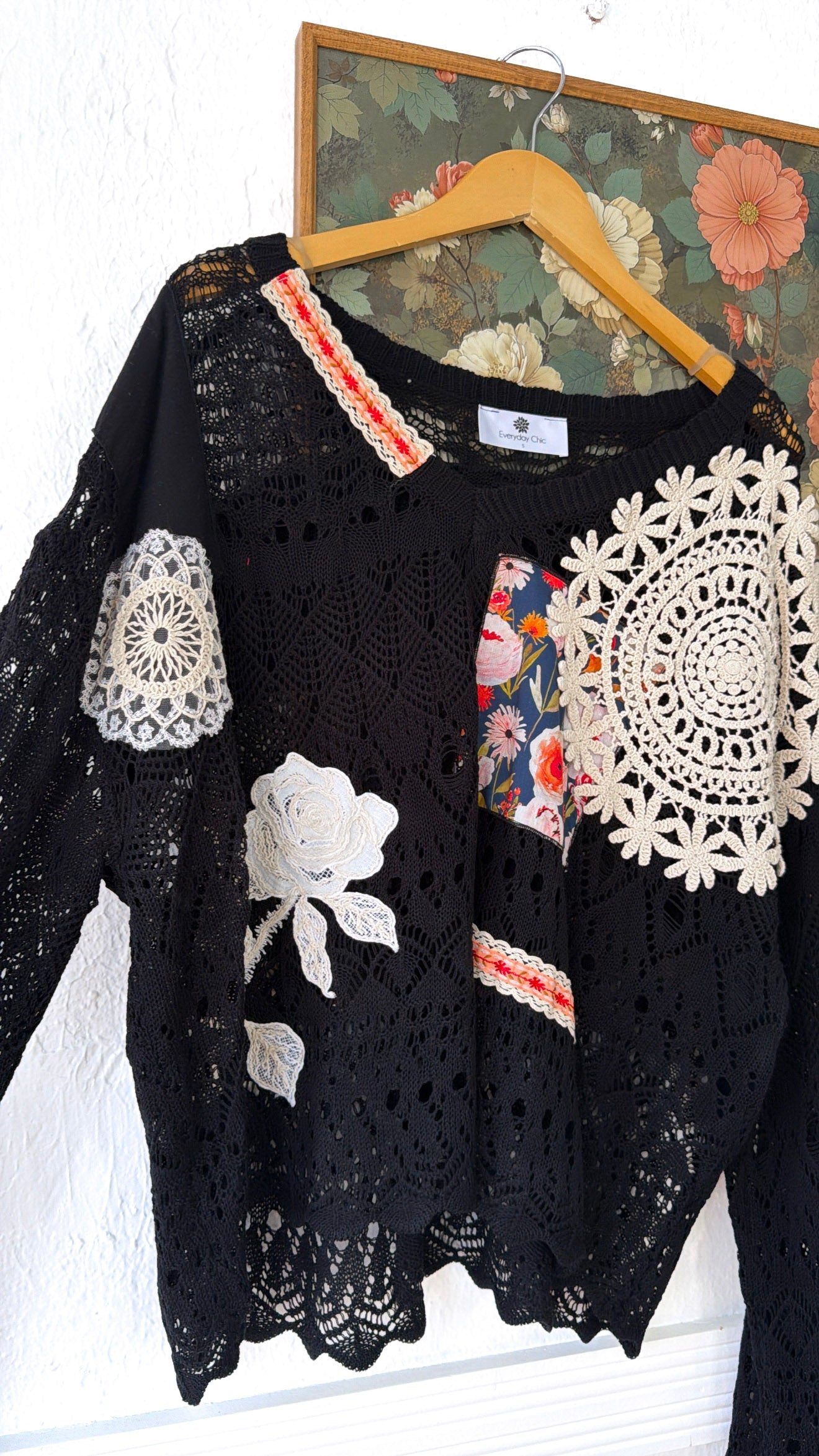 Sprout & Stitch Sweater, Black