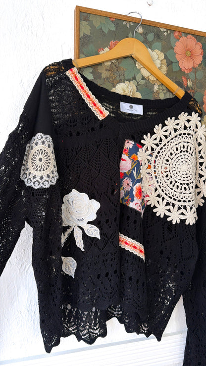 Sprout & Stitch Sweater, Black