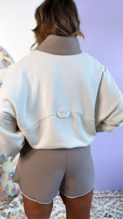 Relax Girl Short & Top Set, Bone/Lt.Mocha