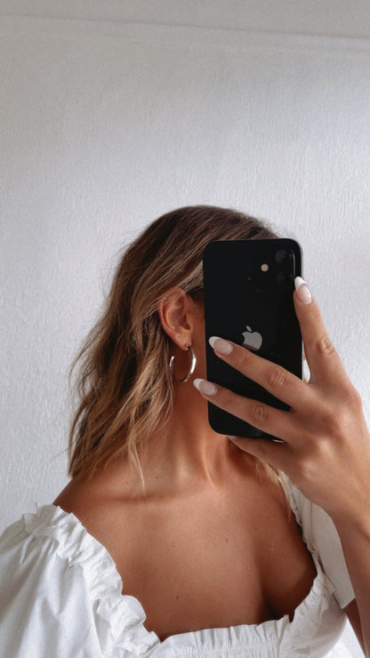 Thick Large Hoops Silver