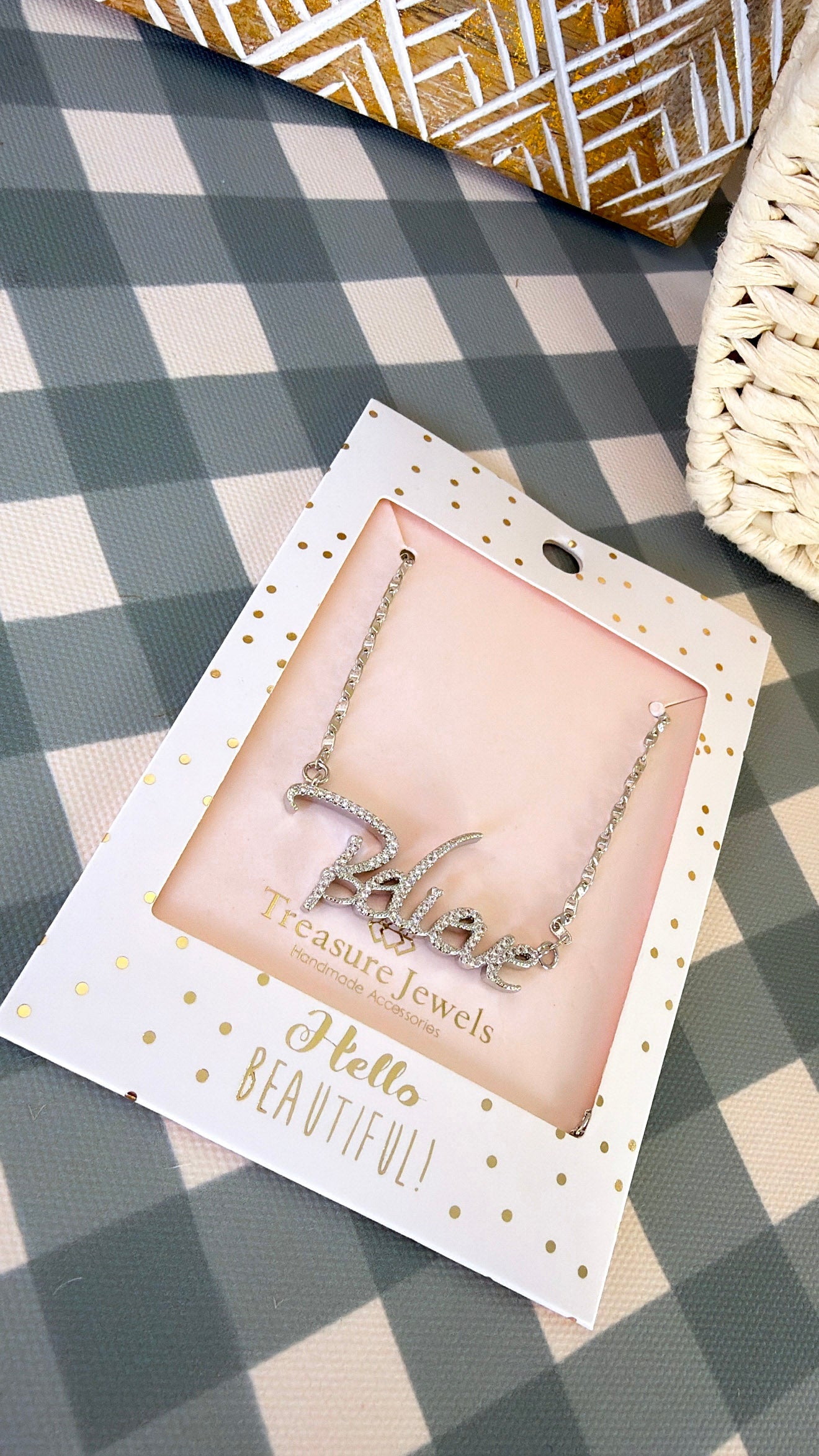 Treasure Jewels: Believe Silver Necklace