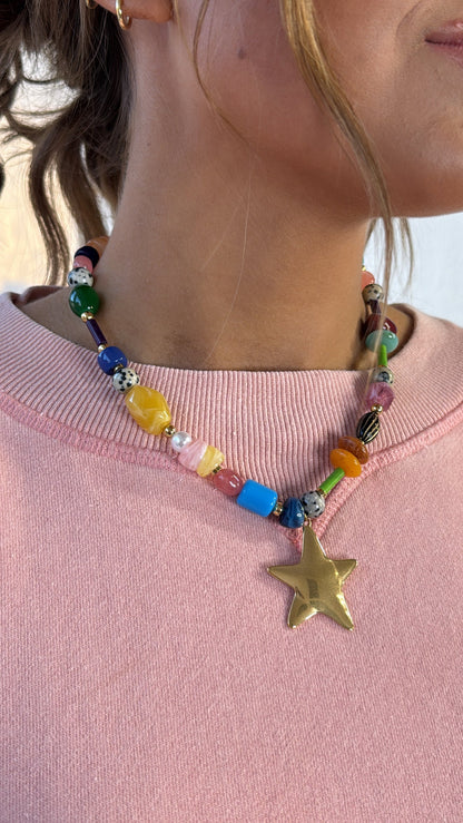 Star Glow Necklace, Lime