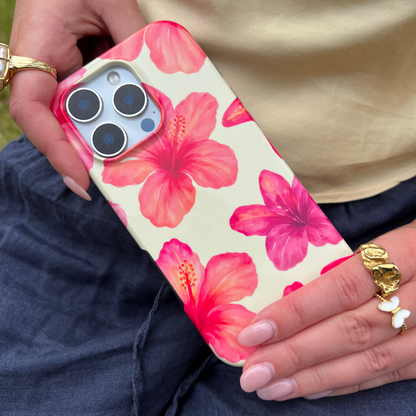 Tough Phone Case - Island Girl Butter Yellow Hibiscus
