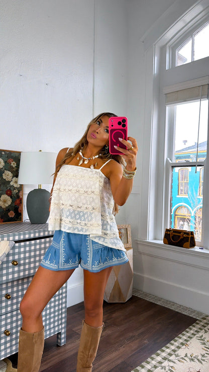 Sweet Darling Tank Top, Natural