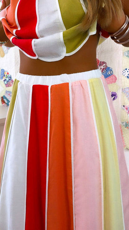 Twila Sunset Two Piece Set, Cream Multi