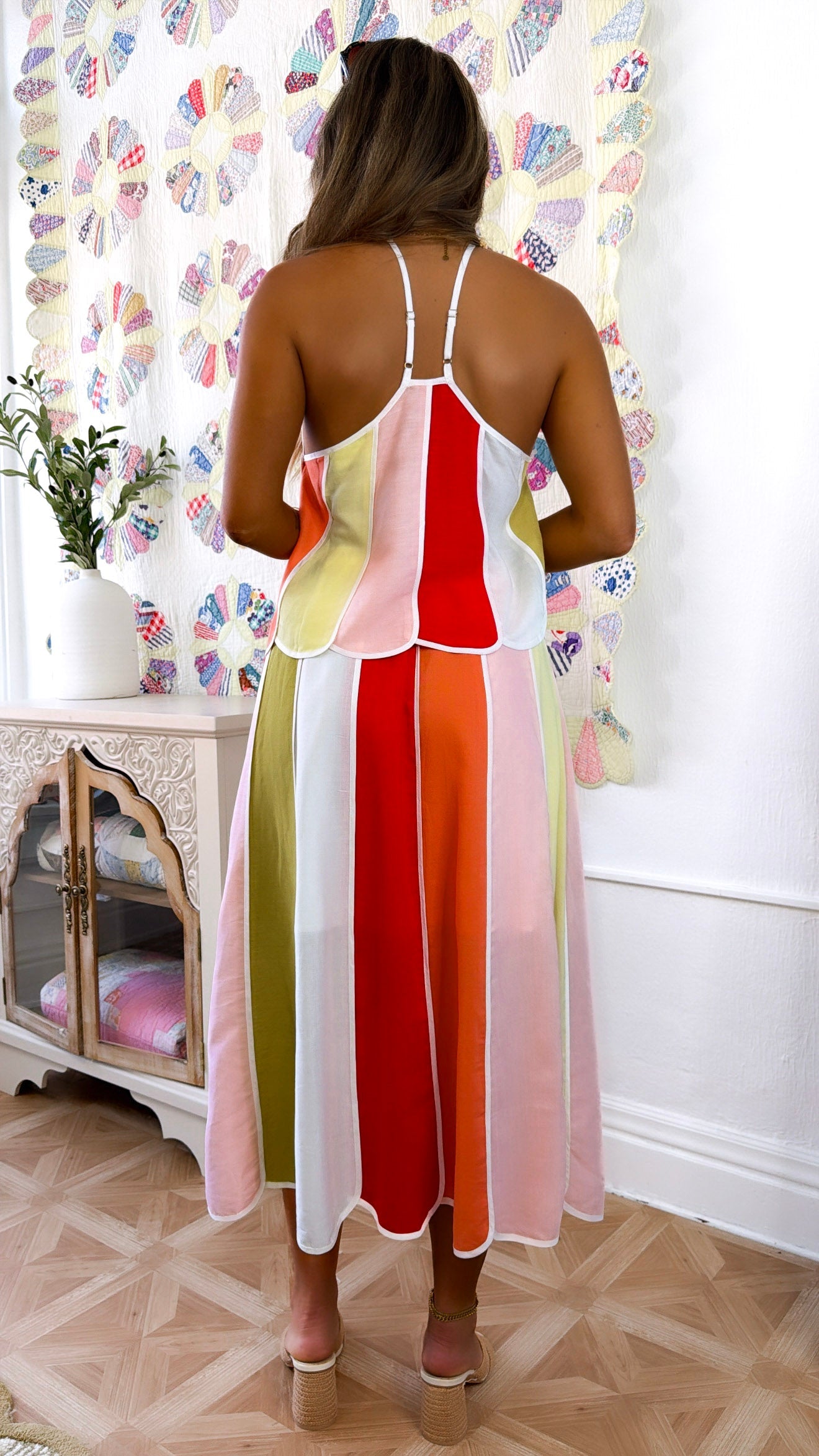 Twila Sunset Two Piece Set, Cream Multi