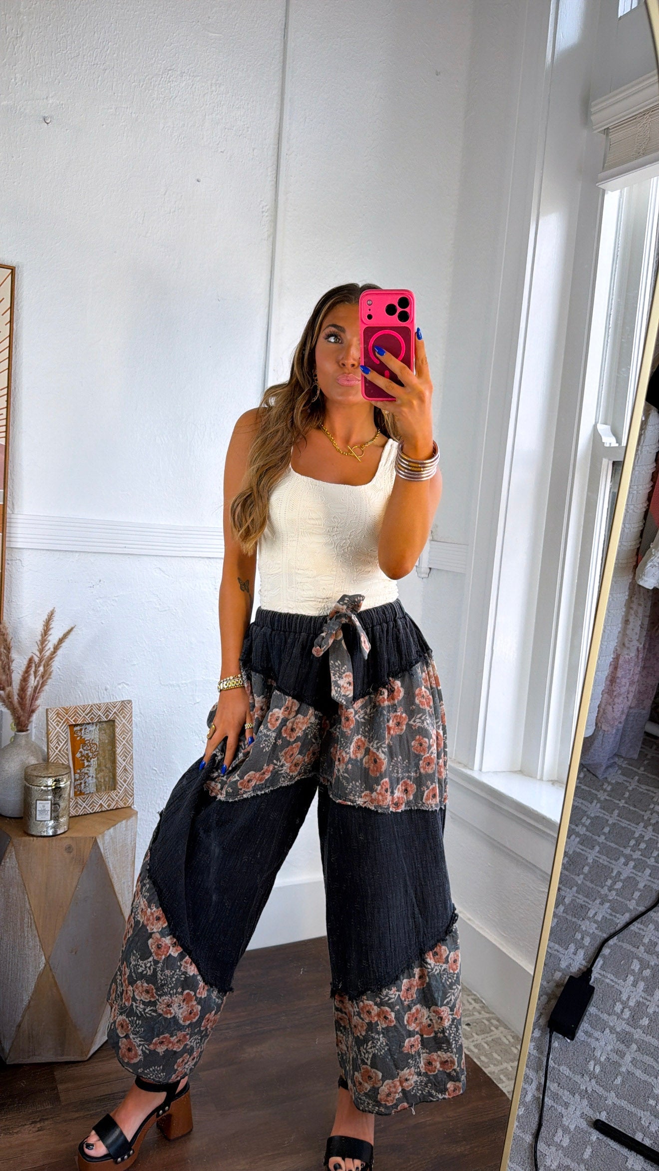 Wildflower Breeze Pant, Black