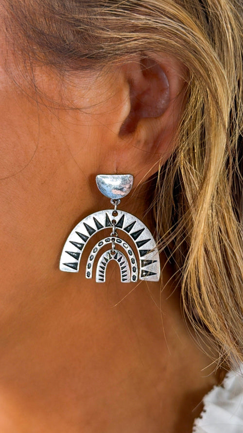 The Arc Earring, Silver
