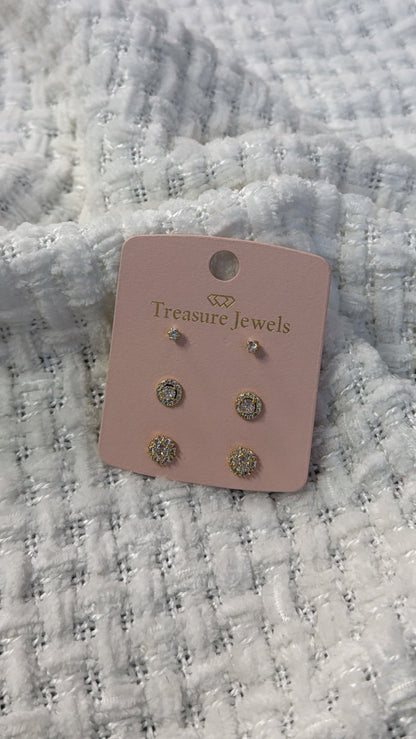 Treasure Jewels: Little Diamond Stud Set