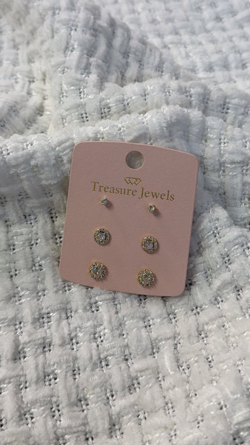 Treasure Jewels: Little Diamond Stud Set