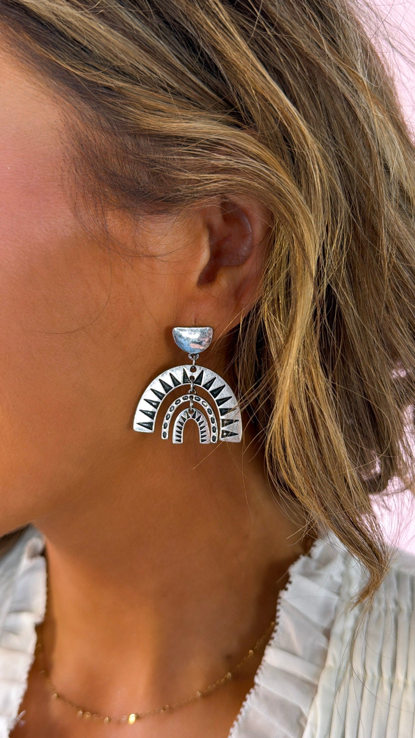The Arc Earring, Silver
