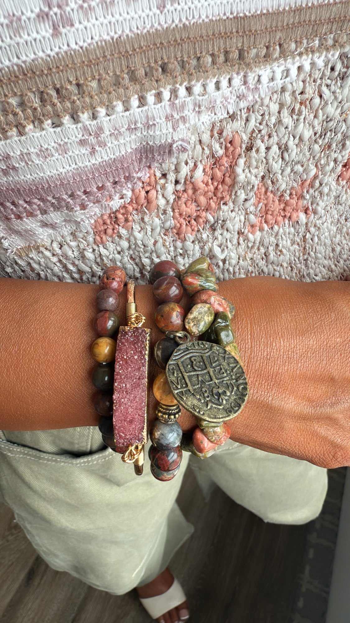 Sagefire Bracelet Stack, Amber