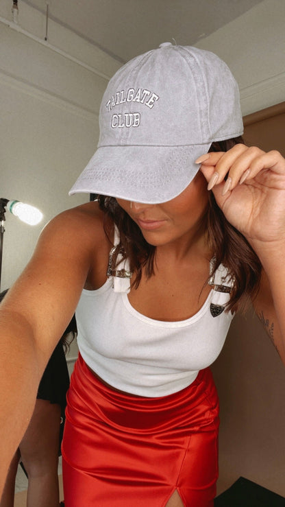 Tailgate Club Ball Cap, Grey