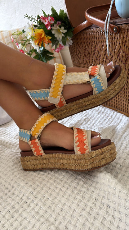 Sunset Shuffle Strappy Sandals