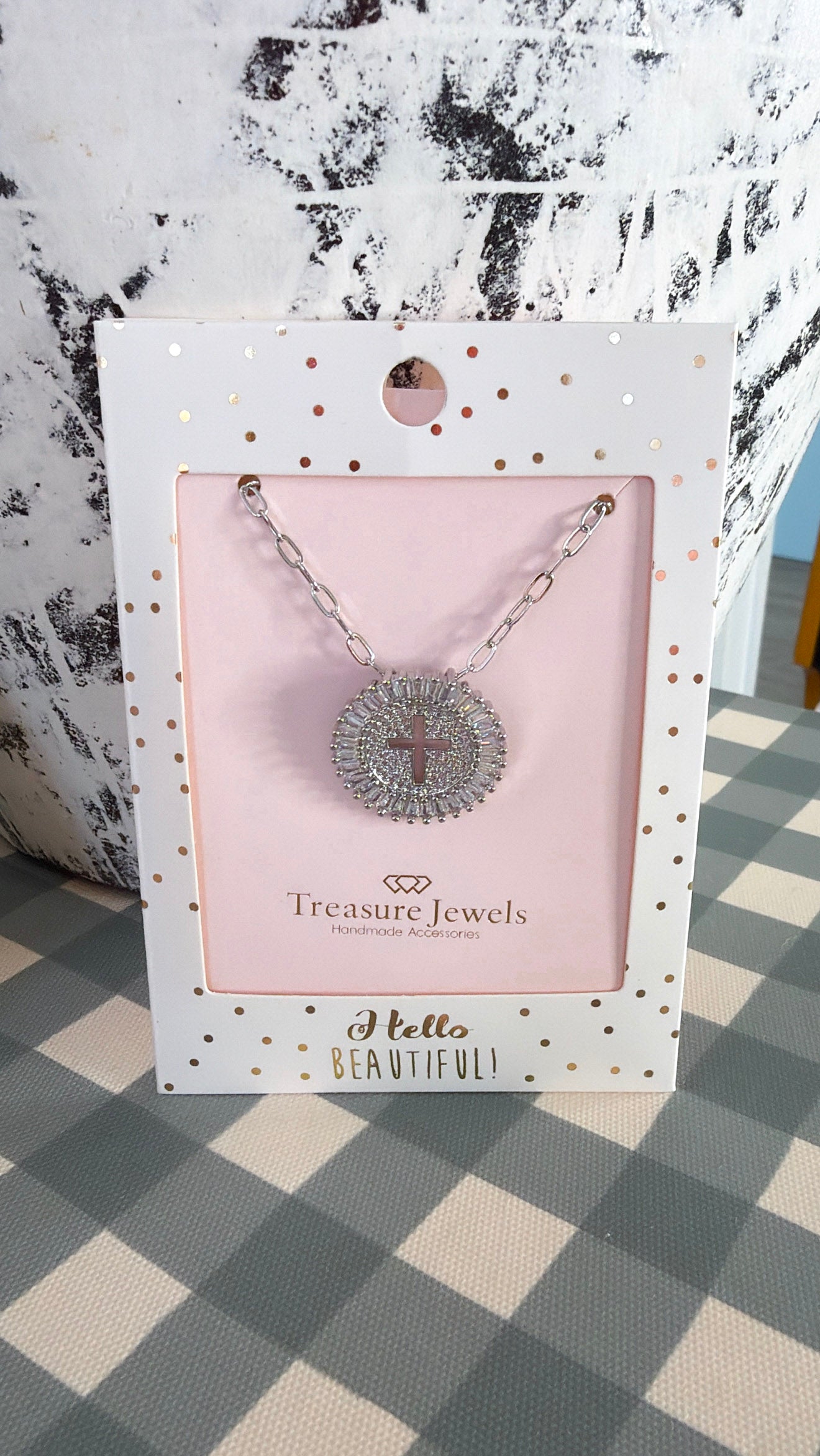 Treasure Jewels: Grace Cross Necklace Silver