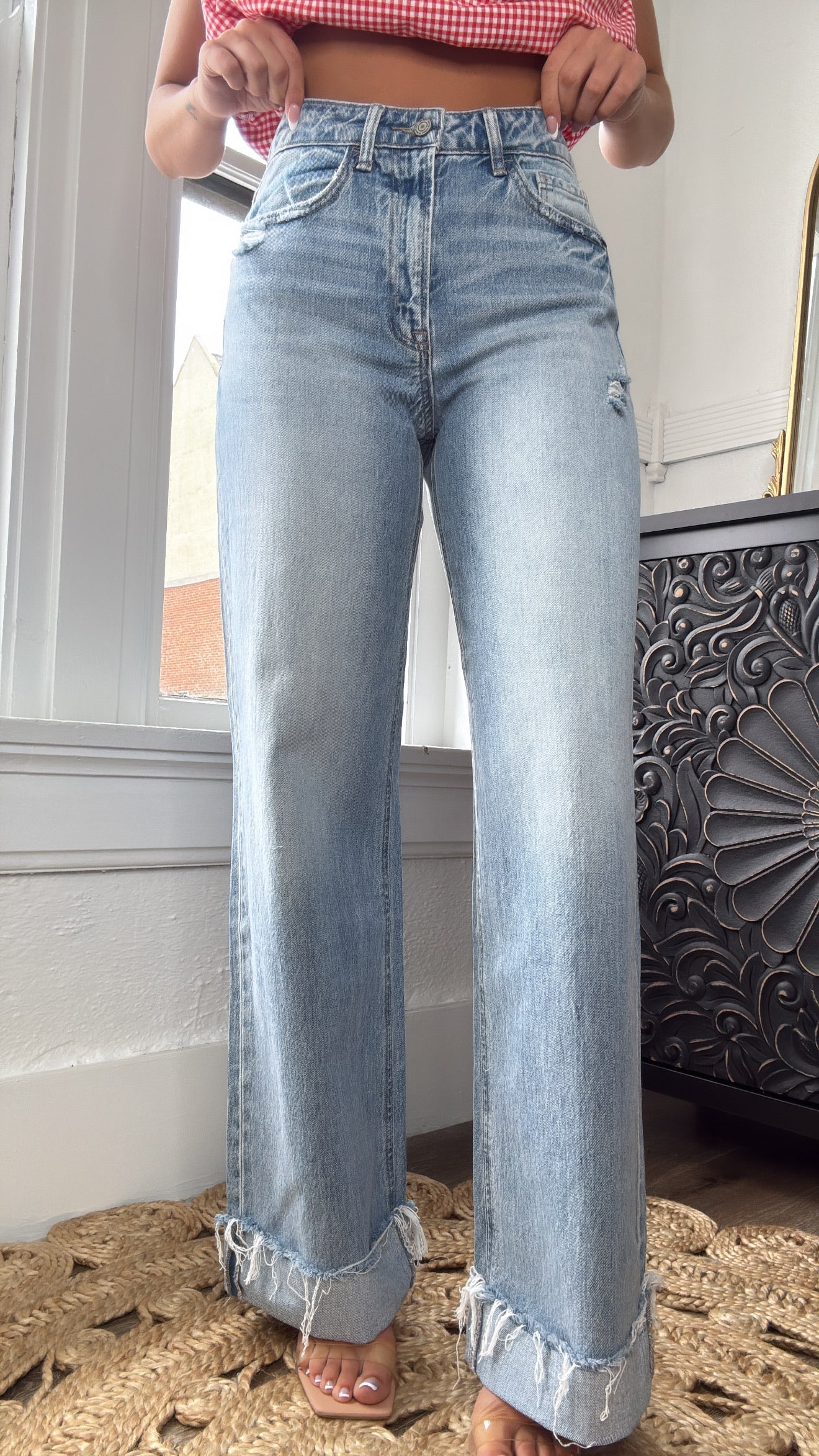 Tyler High Rise Wide Leg Denim, VERVET