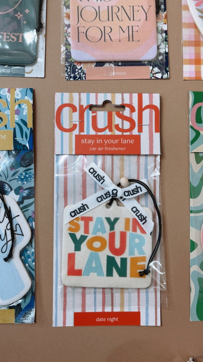 Stay In Your Lane Car Air Freshener - Stay In Your Lane- Date Night