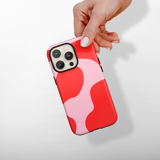 Tough Phone Case - Abstract Pink & Red