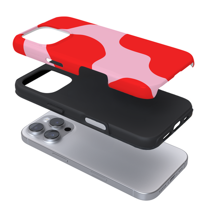 Tough Phone Case - Abstract Pink & Red