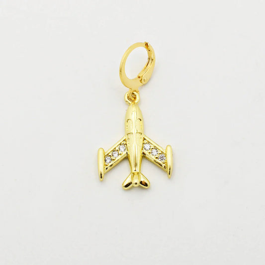 Treasure Jewels: Airplane Charm Gold