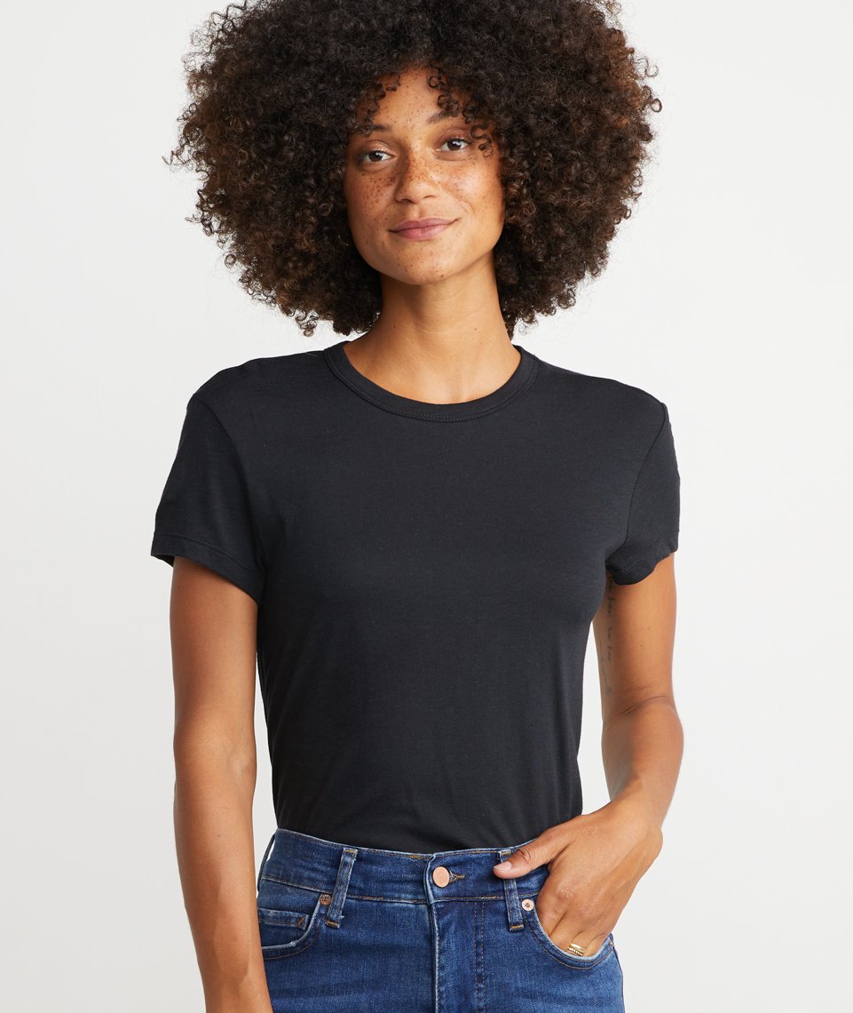 Women's Signature Crew in Black