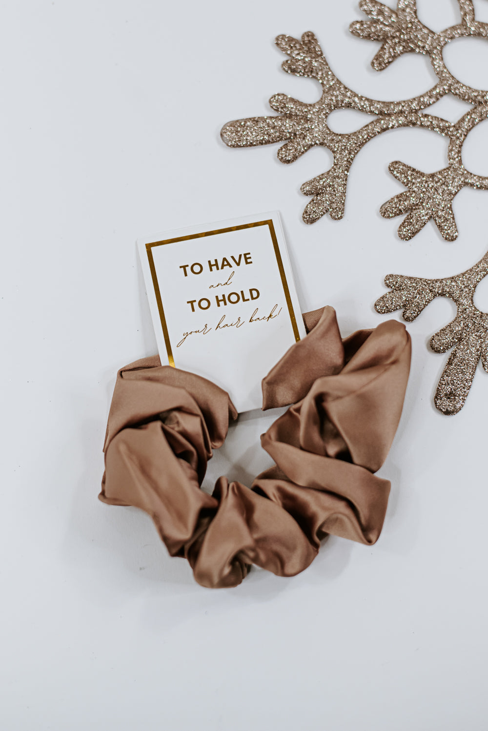 To Have & To Hold Scrunchie , Caramel