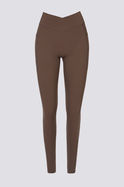 Soft Active Full-Length Leggings in Cocoa