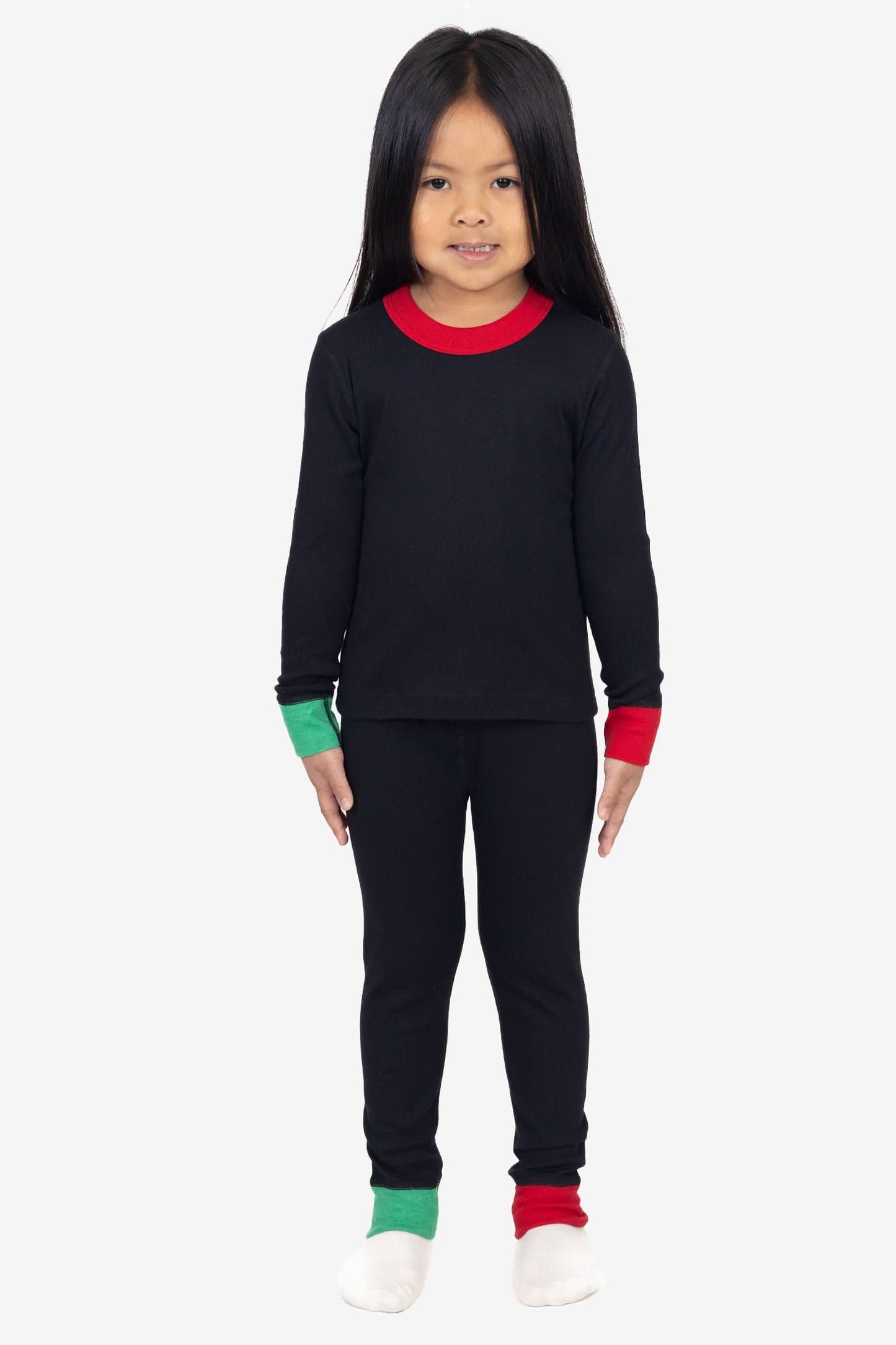 FFR107 - Kids 50/50 Long Sleeve Rib Top