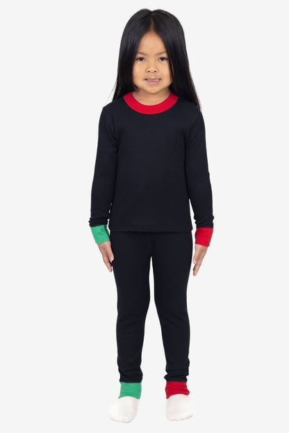 FFR107 - Kids 50/50 Long Sleeve Rib Top