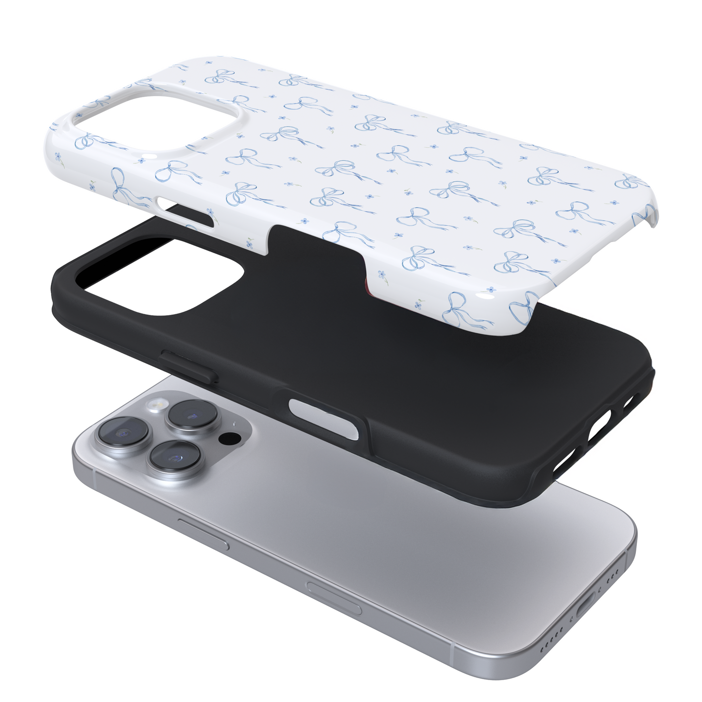 Tough Phone Case - Bluebell Bows