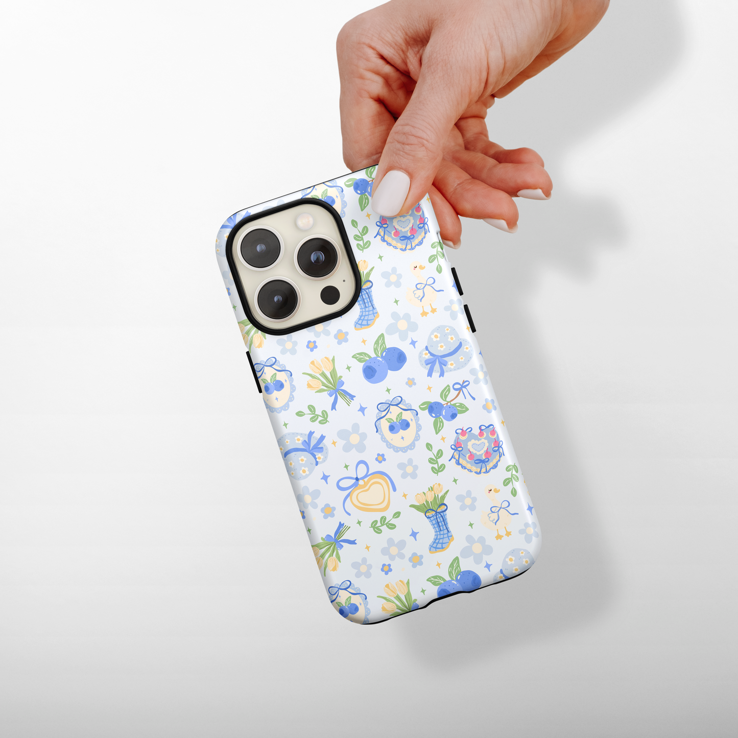 Tough Phone Case - Blueberry Picnic