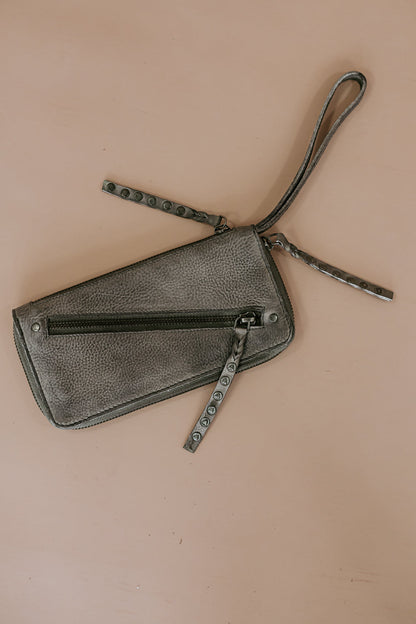 Tuscon Studded Wallet , Grey