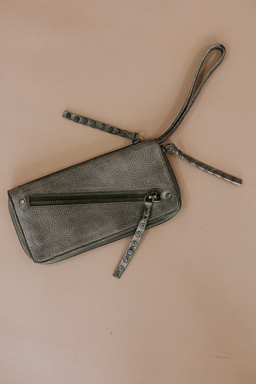 Tuscon Studded Wallet , Grey