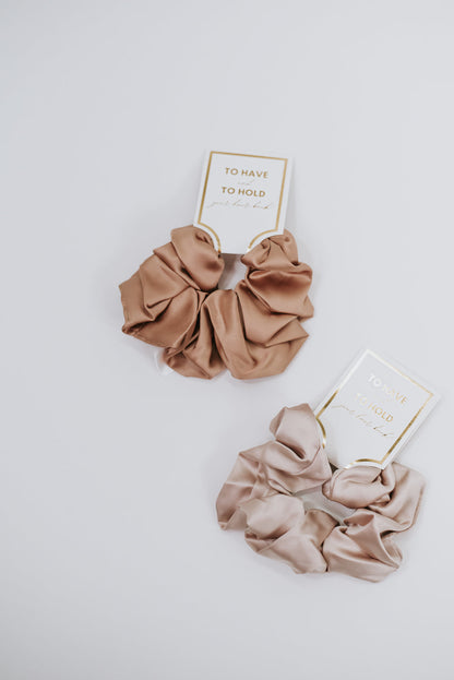 To Have & To Hold Scrunchie , Champagne