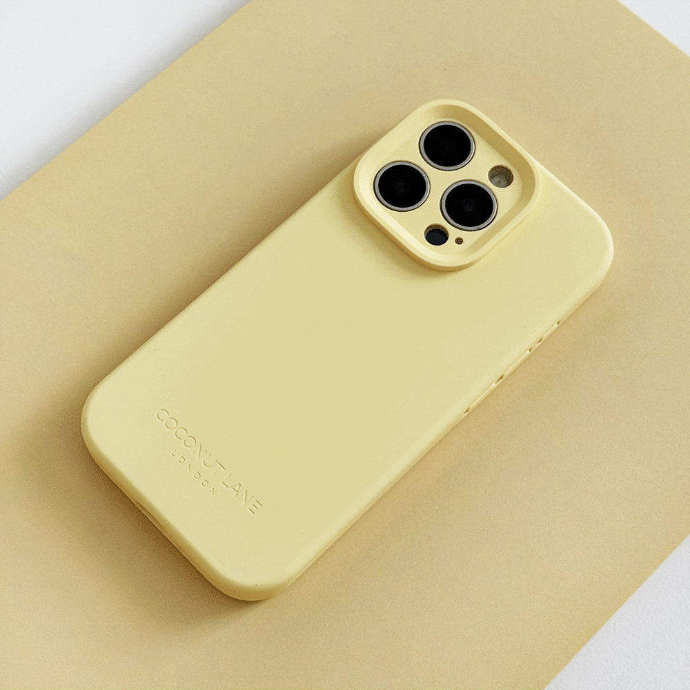 Butter Soft Silicone Phone Case - Yellow