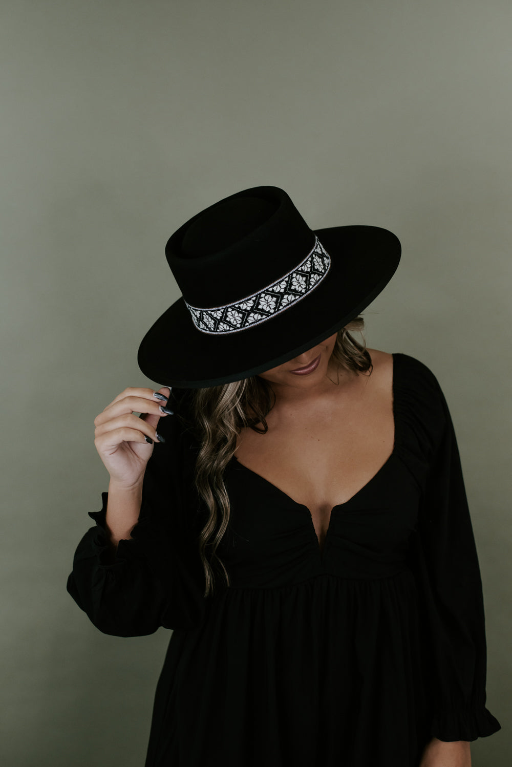 Western Way Gambler Hat, Black