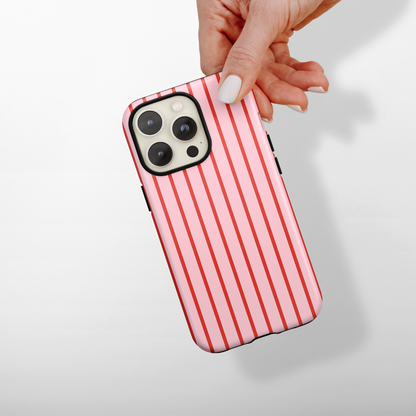 Tough Phone Case - Cherry Stripes