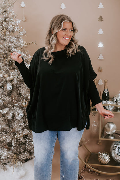 Simply Sweet Basic Top, Black