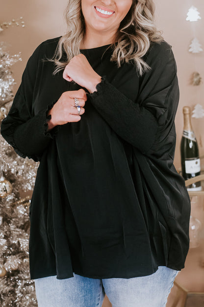 Simply Sweet Basic Top, Black