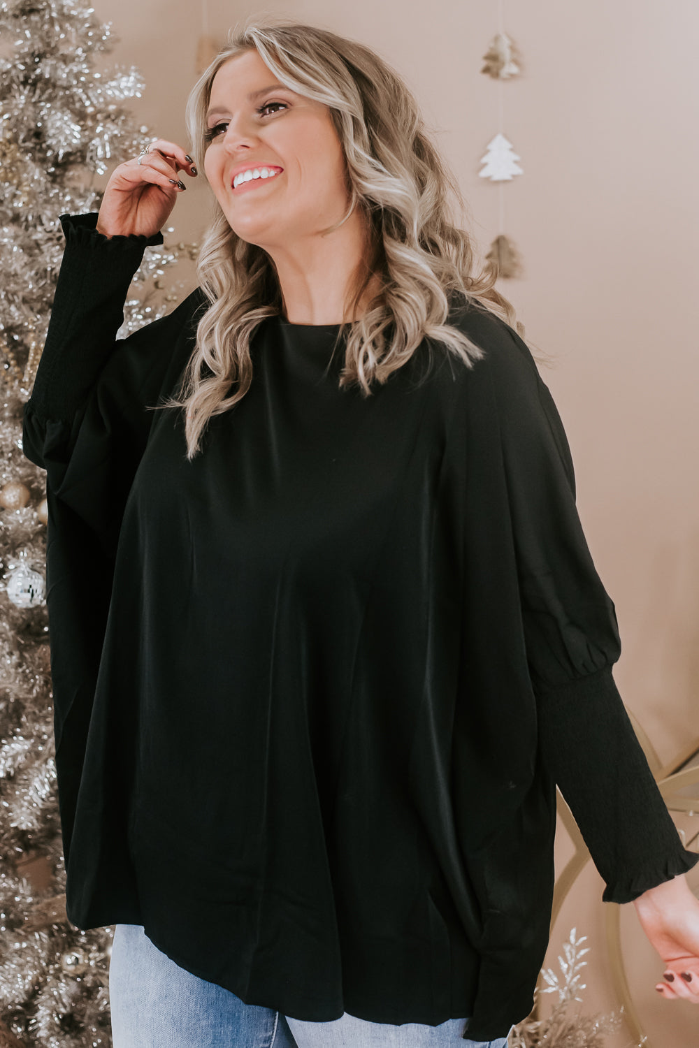 Simply Sweet Basic Top, Black