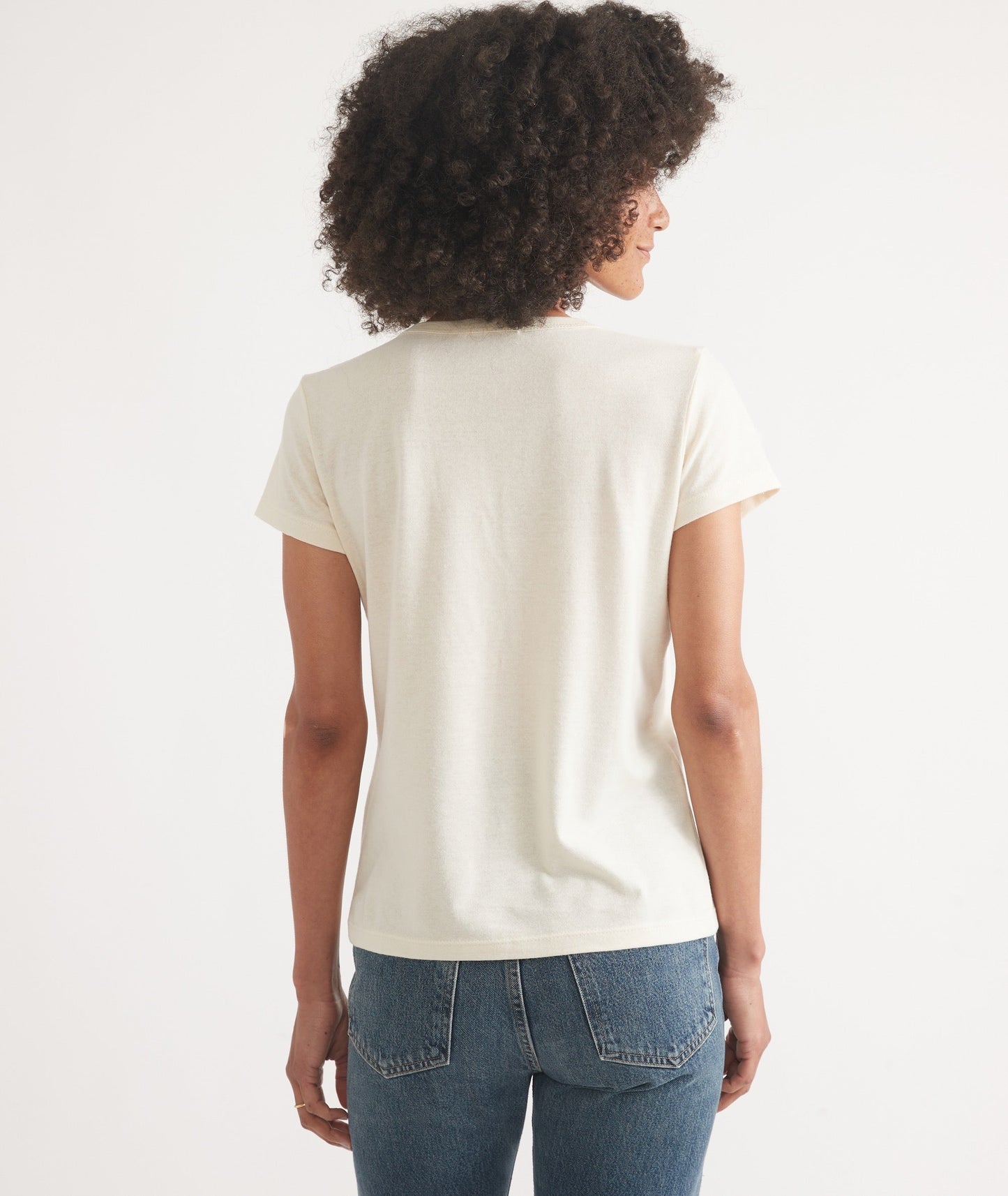 Women's Re-Spun Signature Crew in Natural
