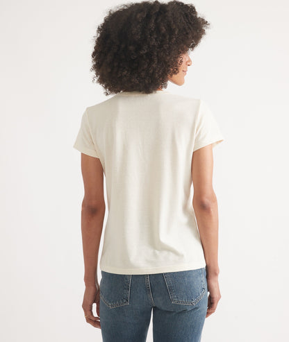 Women's Re-Spun Signature Crew in Natural