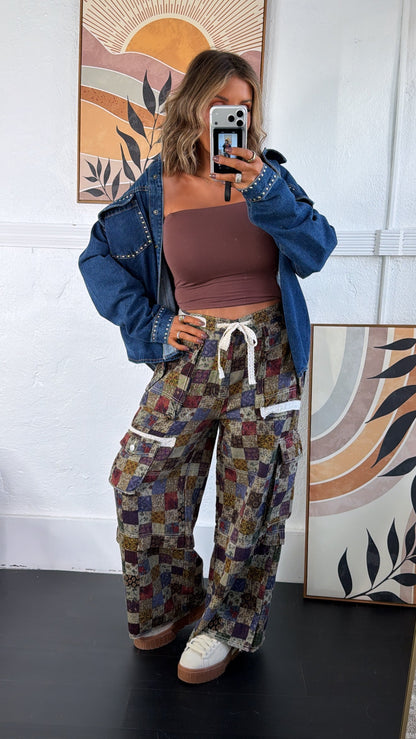 Western Halo Studded Jacket, denim