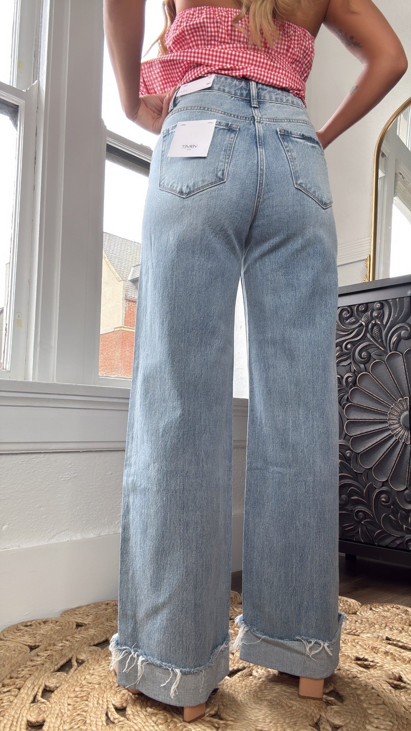 Tyler High Rise Wide Leg Denim, VERVET