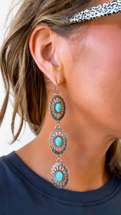 Western Wrapped Dangle Earring