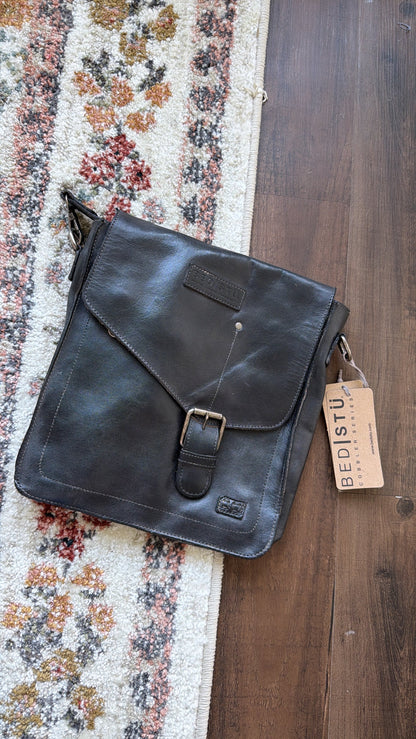 Venice Beach Crossbody, Black Rustic